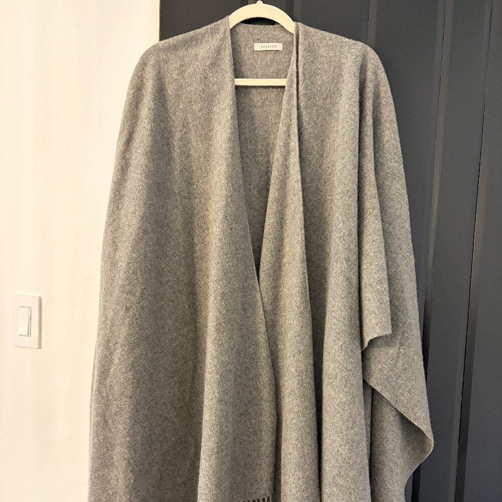 Babaton Grey Fringe Wrap / Shawl